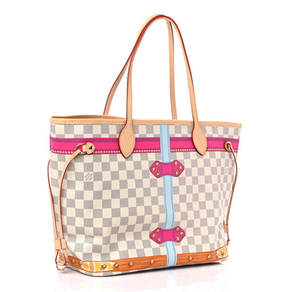 Louis Vuitton Damier Azur Summer Trunks Portofino Neo Neverfull MM 4 of 9