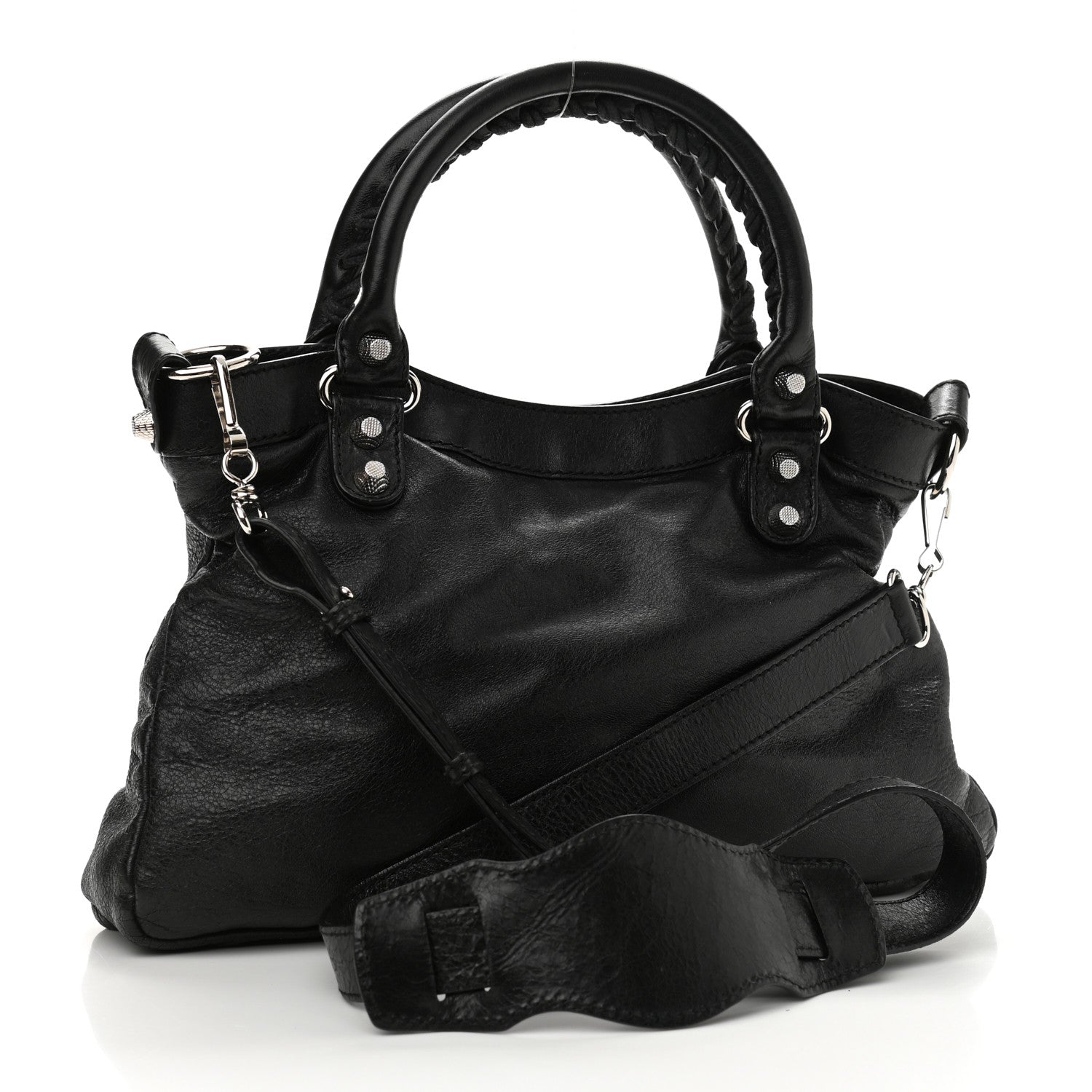 Balenciaga Agneau Giant 12 Silver Hardware Town Black 3 of 10