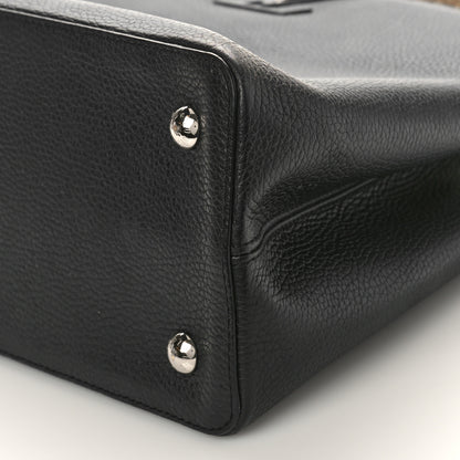 Louis Vuitton Taurillon Snakeskin Capucines MM Black 8 of 8
