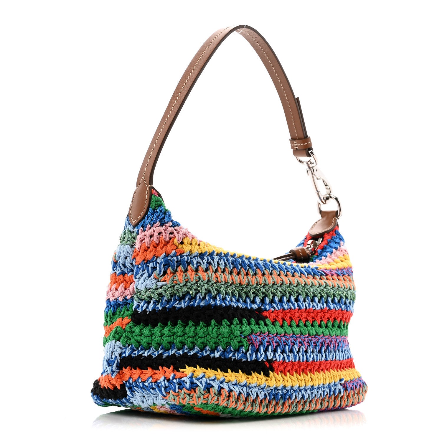 Miu Miu Fabric Crochet Pouch Multicolor 3 of 11