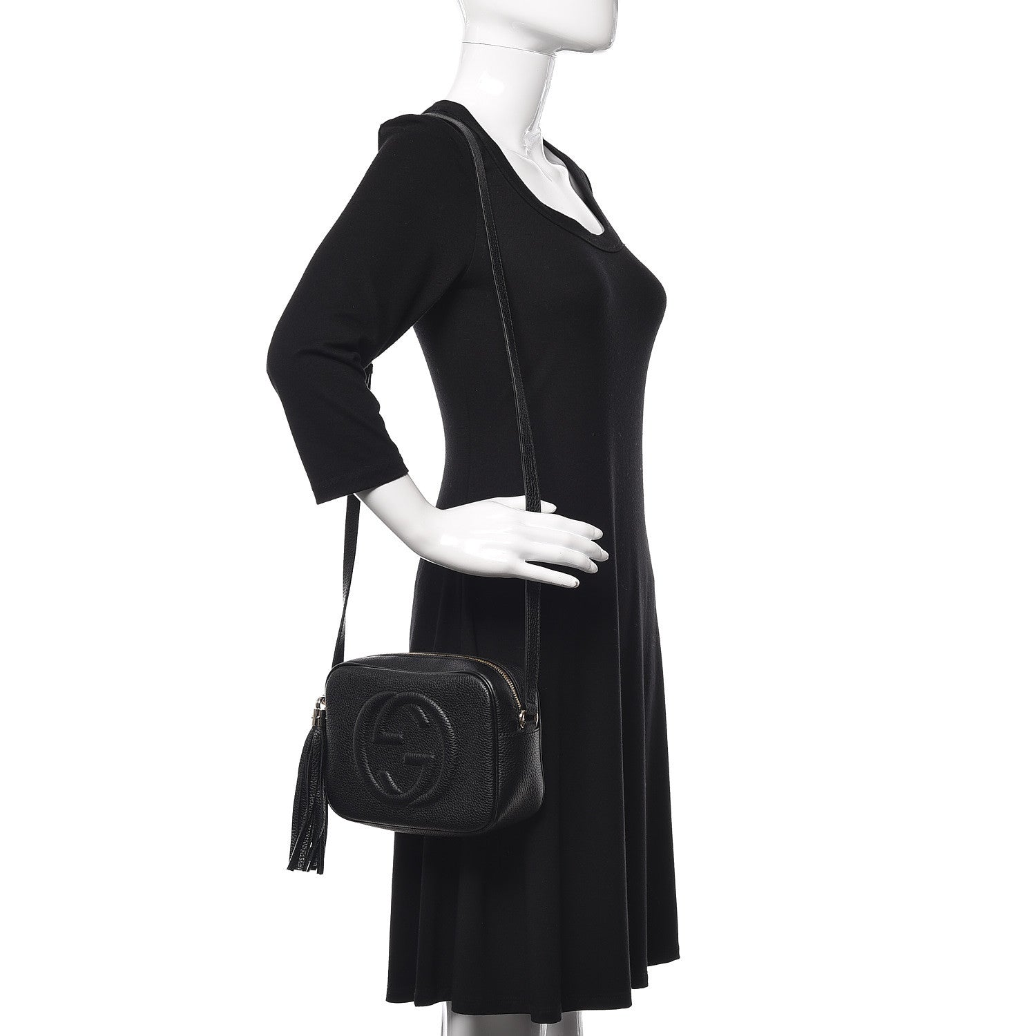 Gucci Pebbled Calfskin Small Soho Disco Bag Black 2 of 9