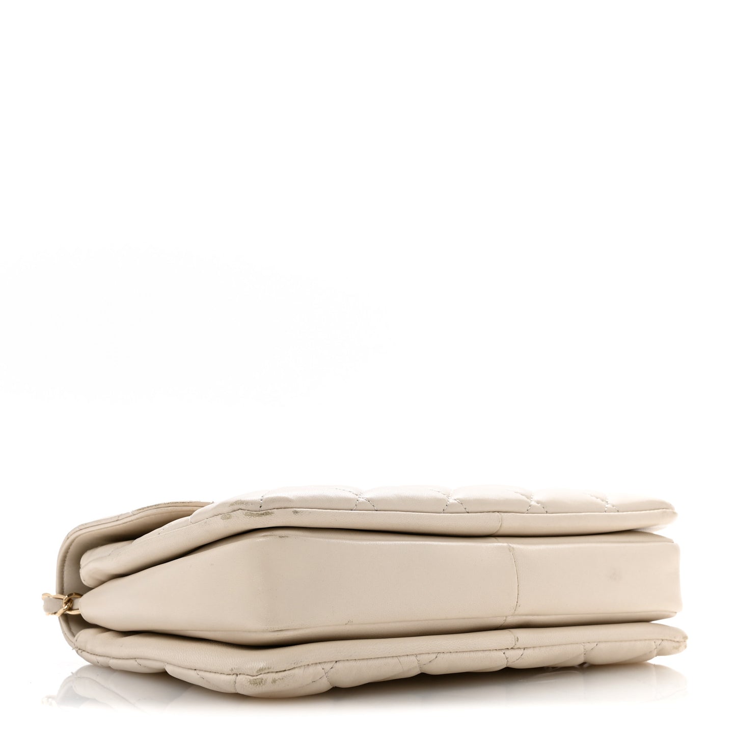 Lambskin Quilted Small Trendy CC Dual Handle Flap Bag White