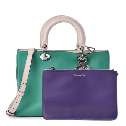 Christian Dior Smooth Calfskin Medium Tri-Color Diorissimo Tote 1 of 11