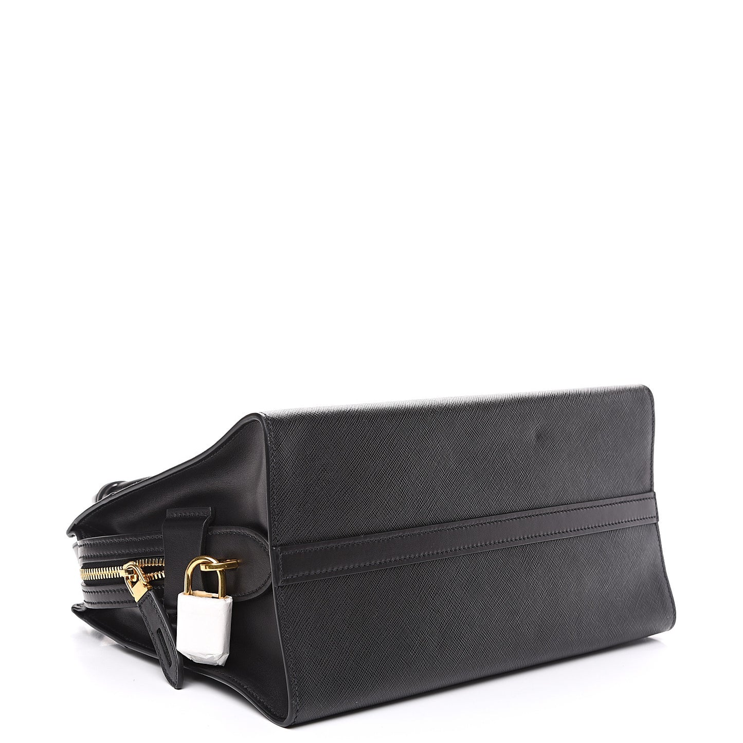 Saffiano City Calfskin Medium Esplanade Tote Black