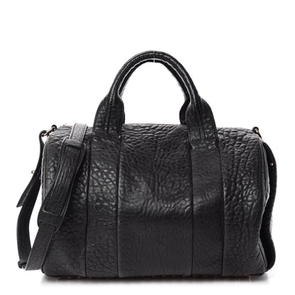 Alexander Wang Pebbled Lambskin Rocco Black Rose Gold Hardware 1 of 10