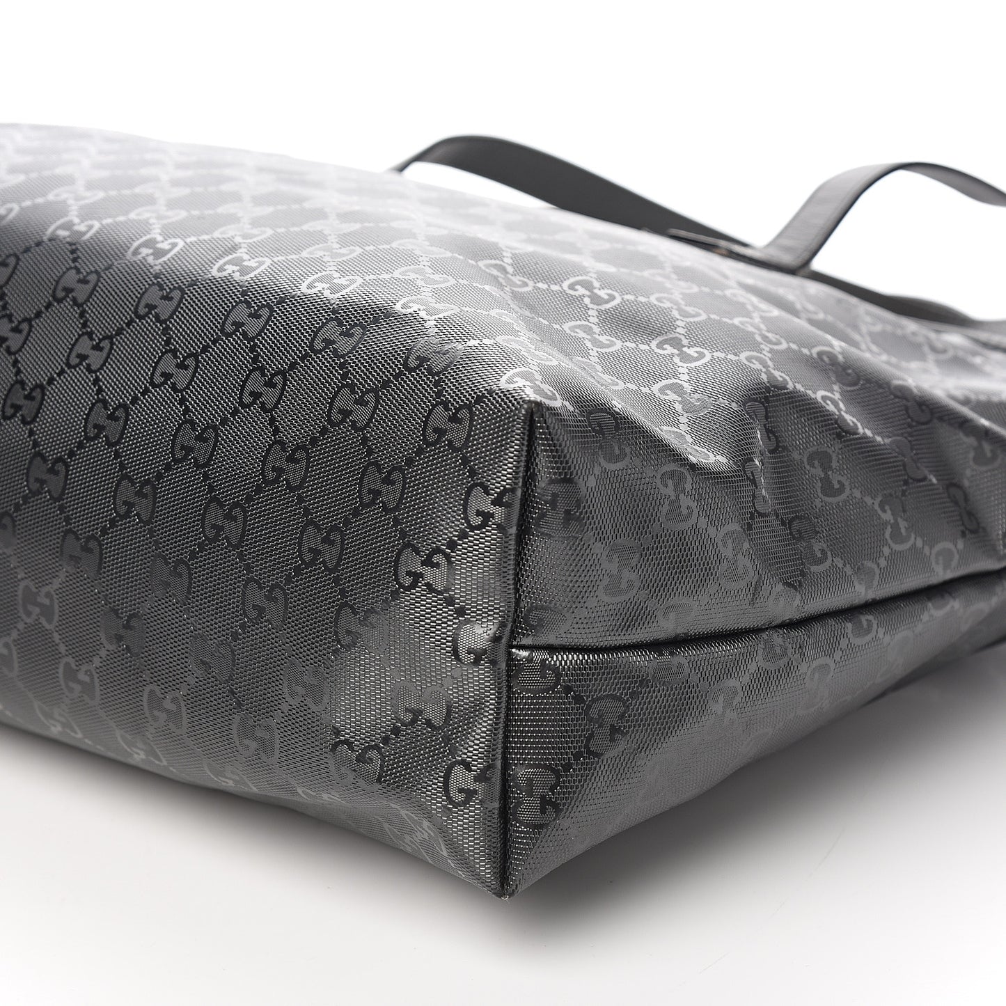 Imprime Monogram Medium Zippered Shopping Tote Pewter