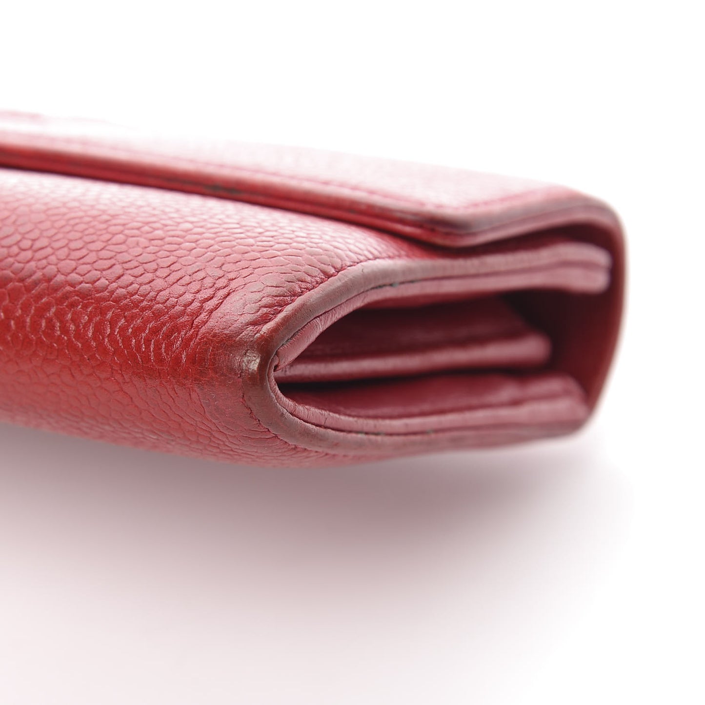Caviar Timeless CC Large Flap Wallet Red