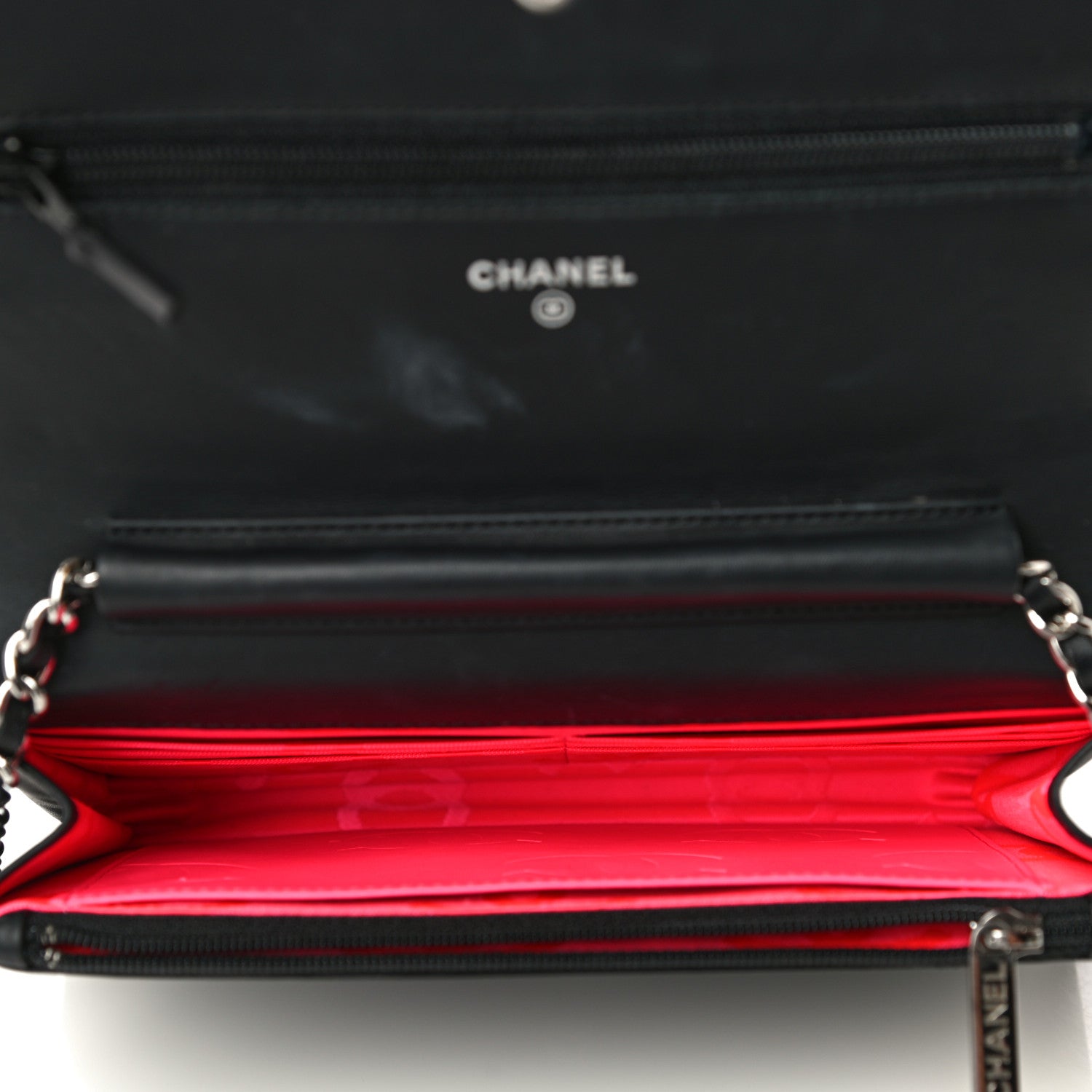 Chanel Calfskin Quilted Cambon Wallet On Chain WOC Black 5 of 13
