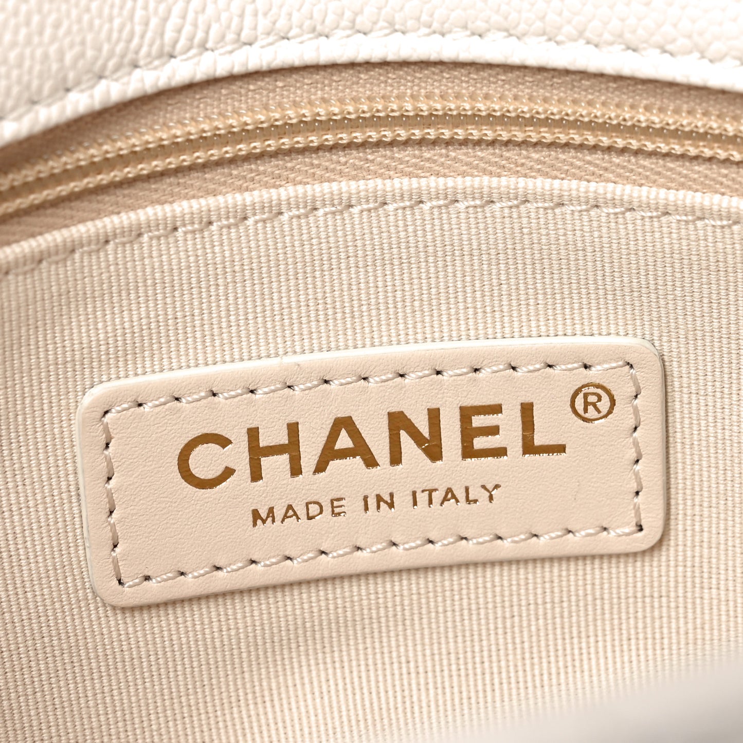Caviar Quilted Mini CC You Flap White