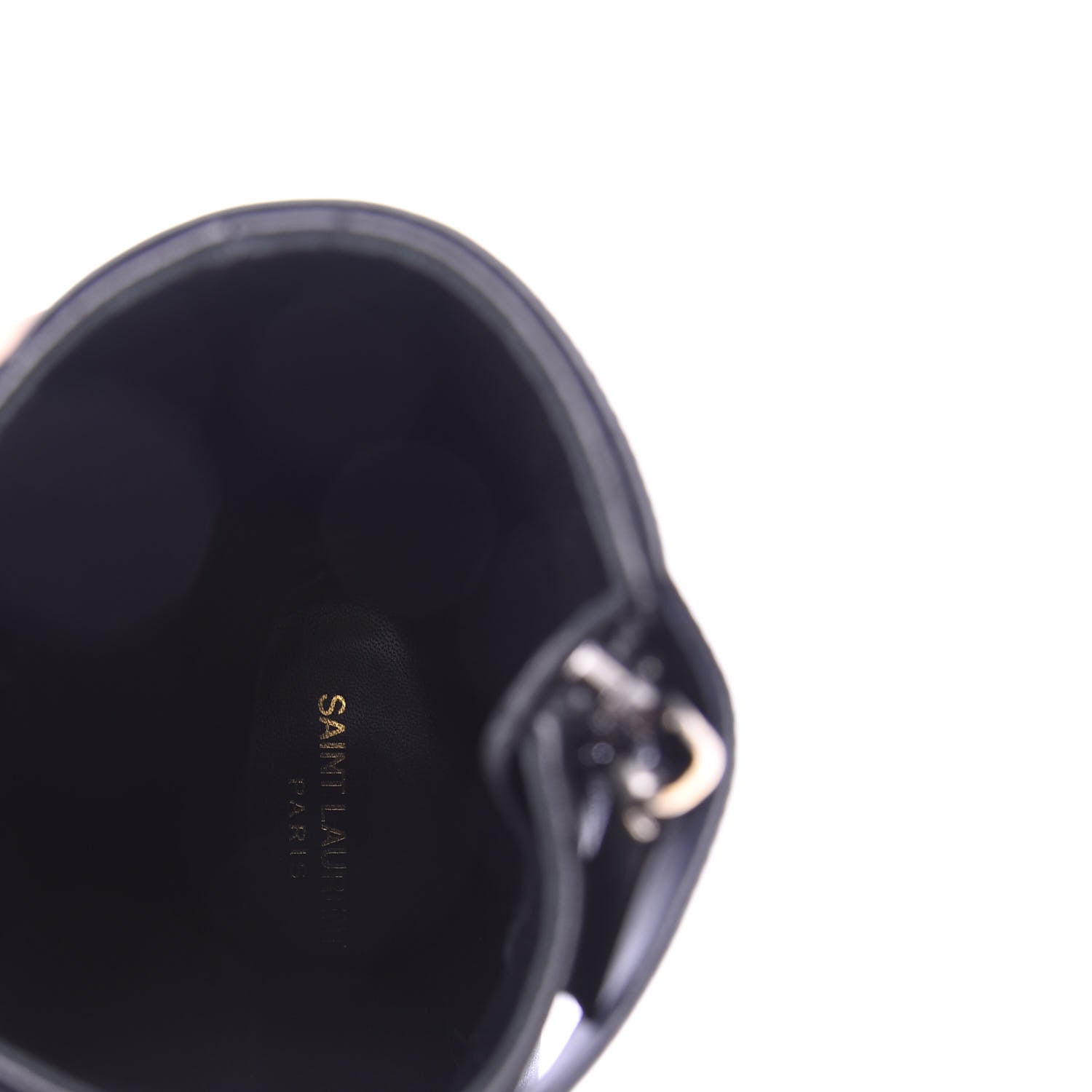 Saint Laurent Calfskin Joplin Buckle Booties 39 Black 6 of 11