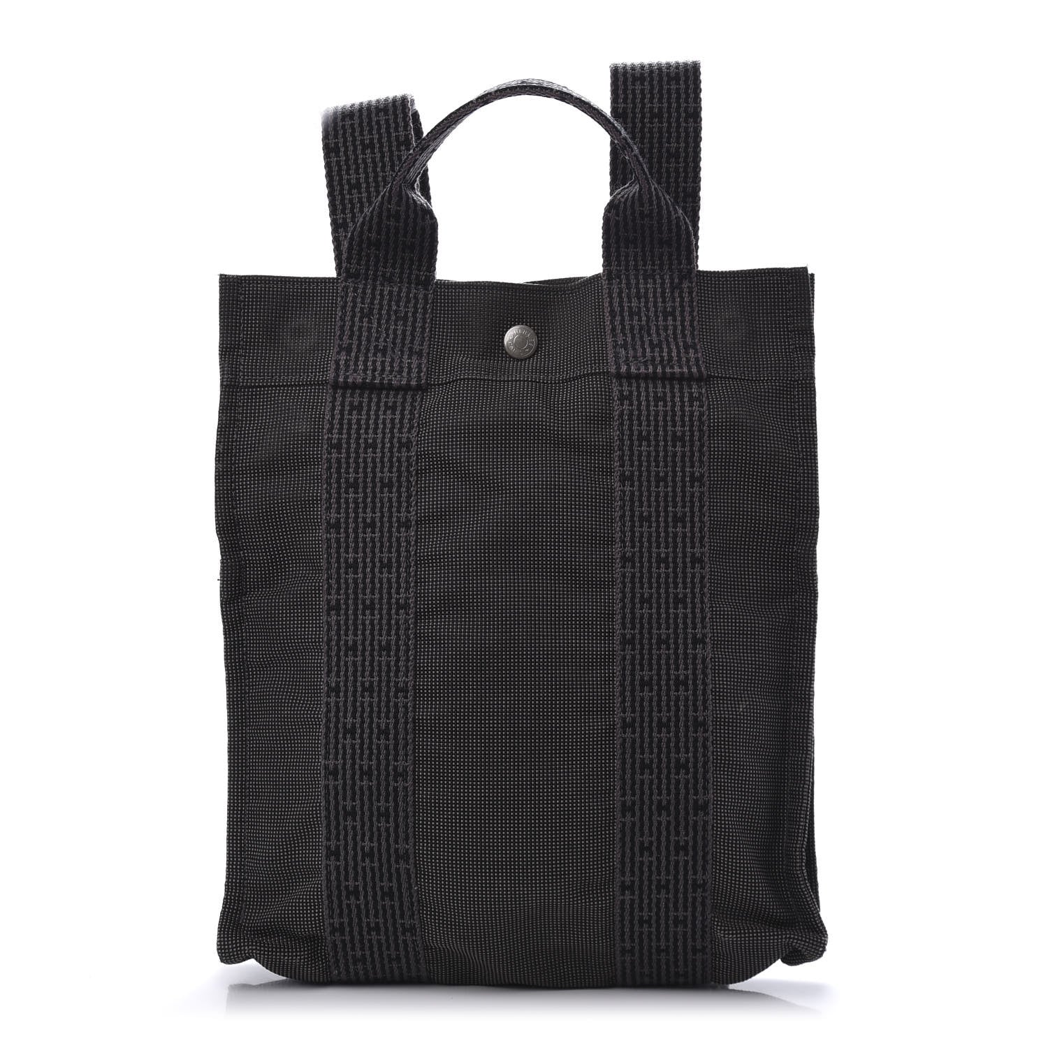 Hermes Canvas Herline Backpack Grey 1 of 18