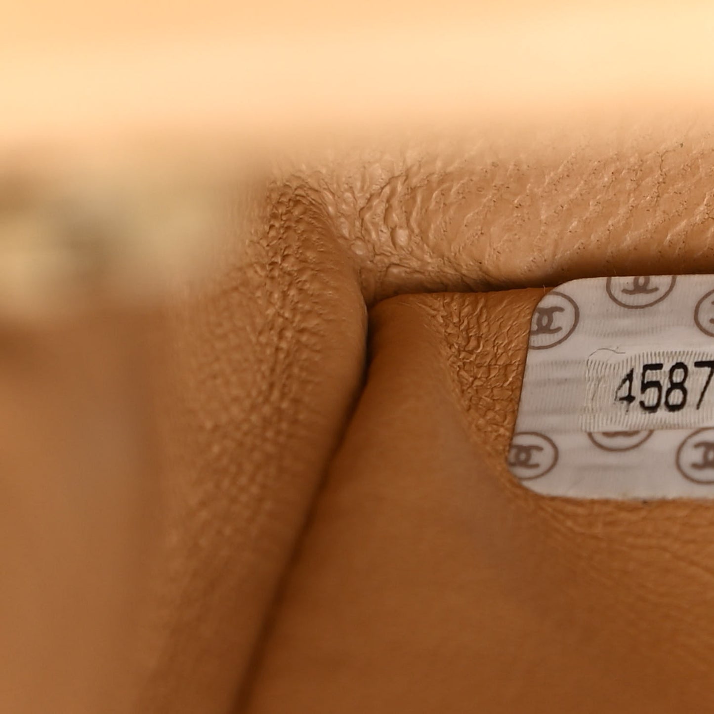 Lambskin Quilted Medium Single Flap Beige