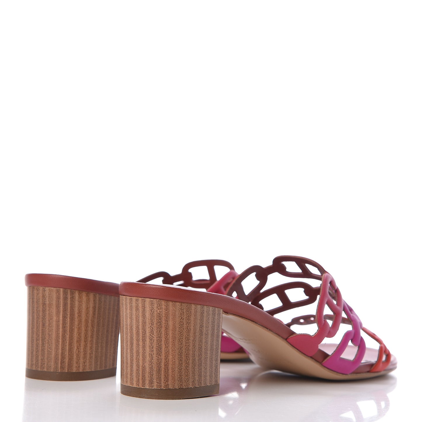 Nappa Tandem Sandals 37.5 Rouge Azalee