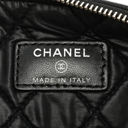 Chanel Lambskin Quilted Medium Cosmetic Case Black 6 of 8