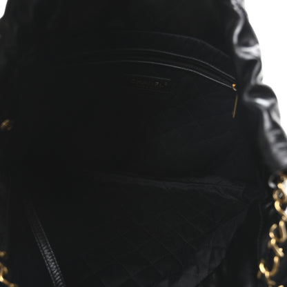 Chanel Shiny Calfskin Quilted Chanel 22 Black 6 of 11