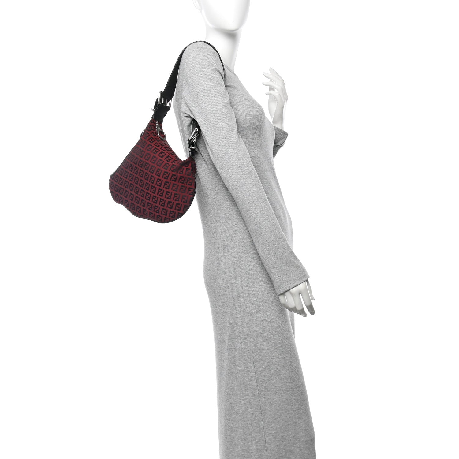 Fendi Zucchino Oyster Red Black 2 of 15