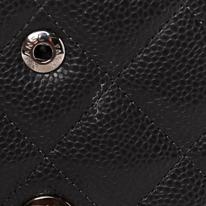 Chanel Caviar Quilted Jumbo Double Flap Dark Grey 10 of 12