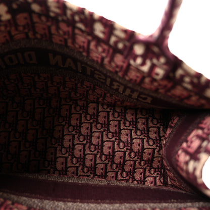 Christian Dior Oblique Medium Book Tote Burgundy Multicolor 5 of 15