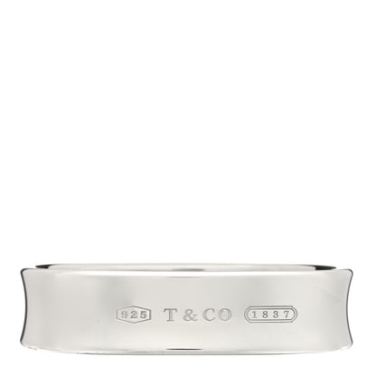 Tiffany Sterling Silver 1837 Cushion Bangle Bracelet 1 of 3
