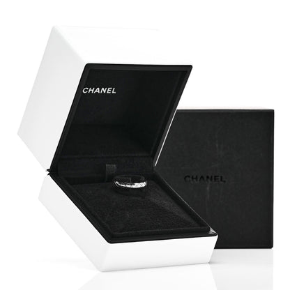 Chanel 18K White Gold Mini Coco Crush Ring 50 5.25 5 of 5