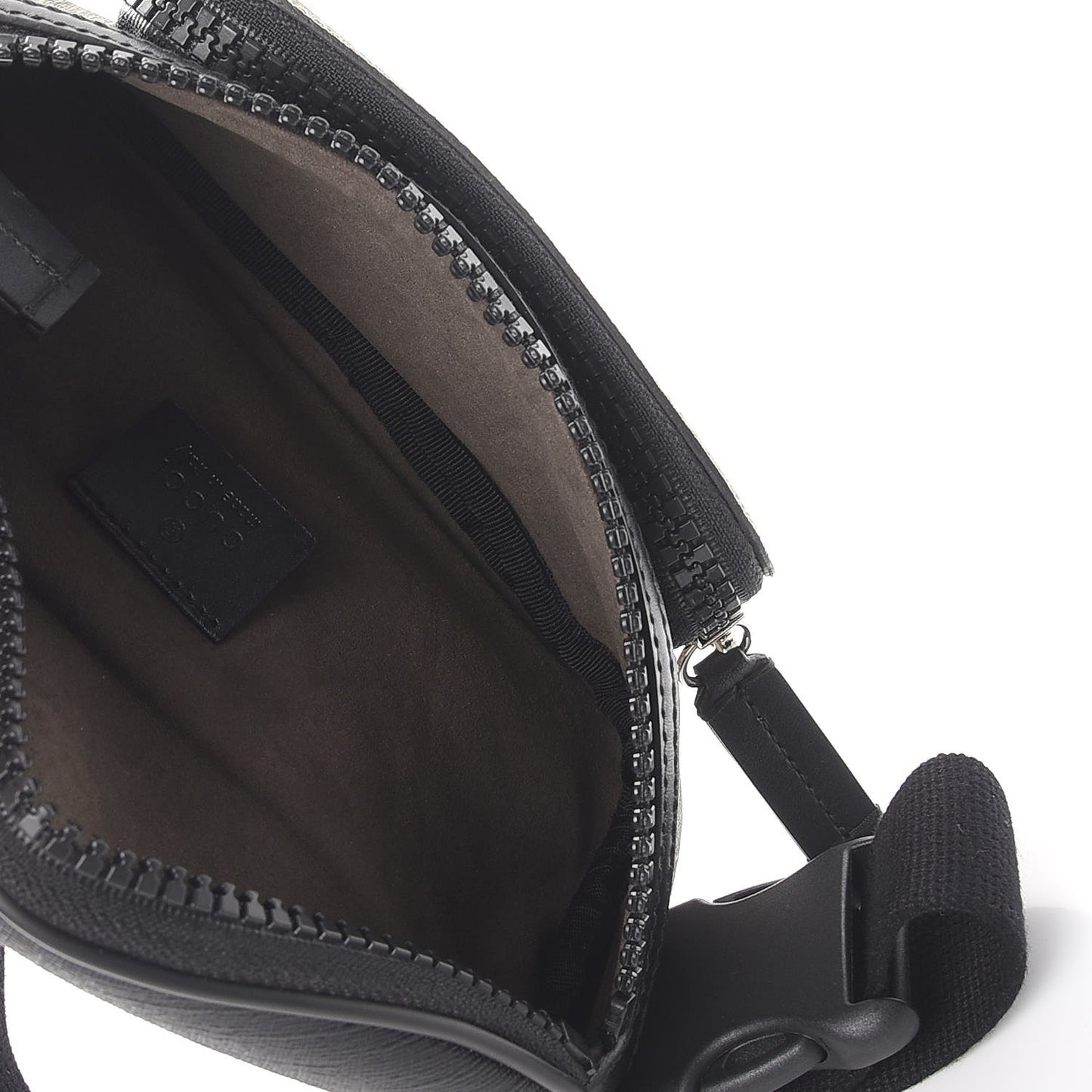 GG Supreme Monogram Belt Bag Black