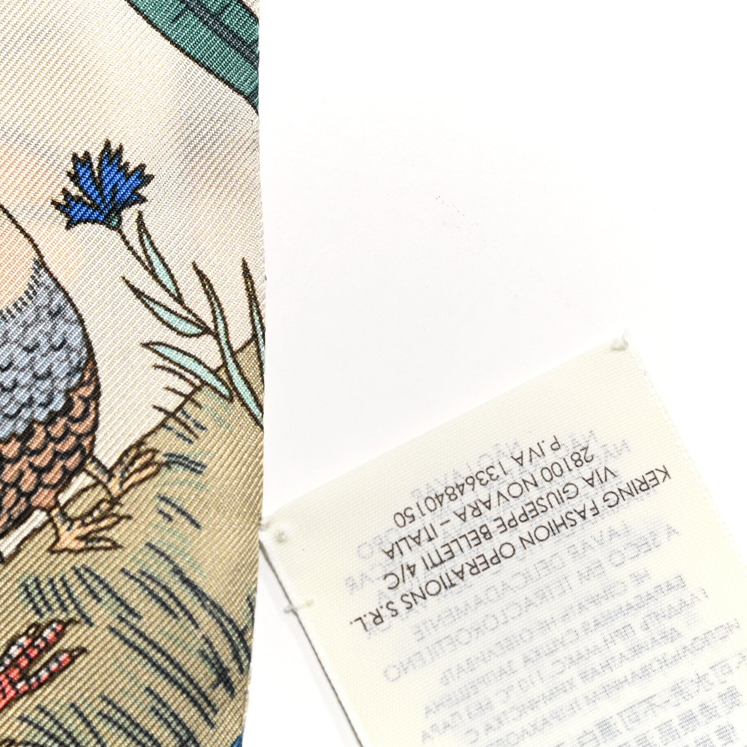 Gucci X DISNEY Silk Twill Mickey Lac Neck Bow Scarf Ivory Blue 5 of 5