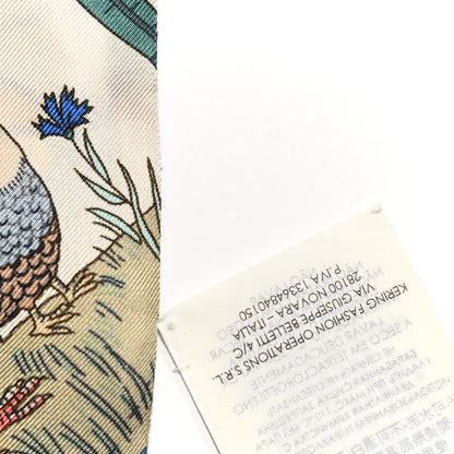 Gucci X DISNEY Silk Twill Mickey Lac Neck Bow Scarf Ivory Blue 5 of 5