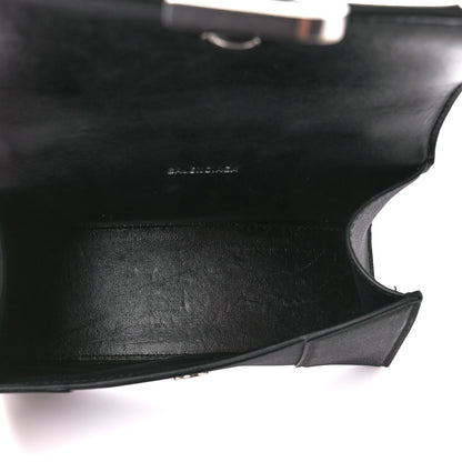 Balenciaga Glitter Fabric Hourglass Top Handle Bag XS Black 5 of 10