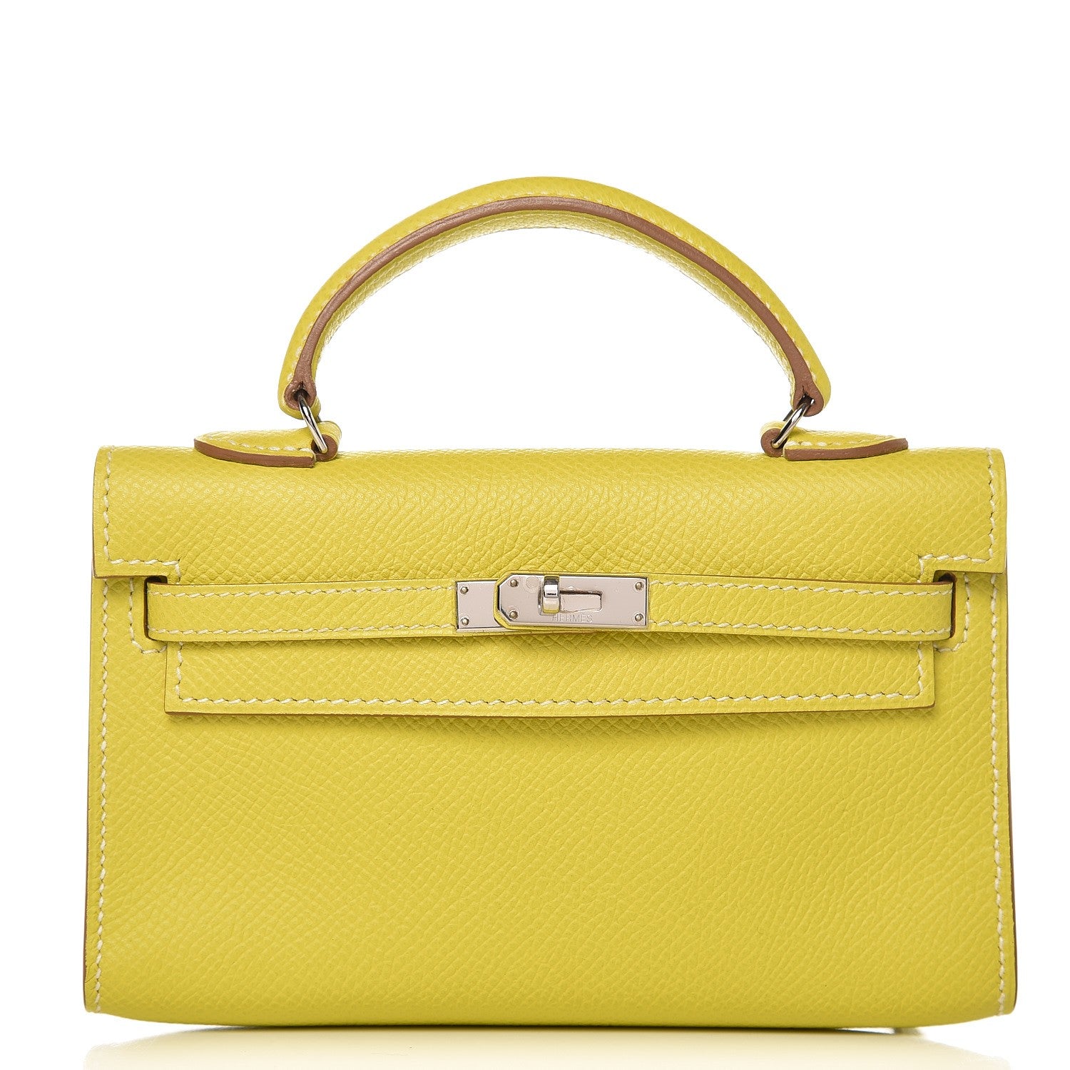 Hermes Epsom Tiny Kelly Sellier Lime 1 of 11