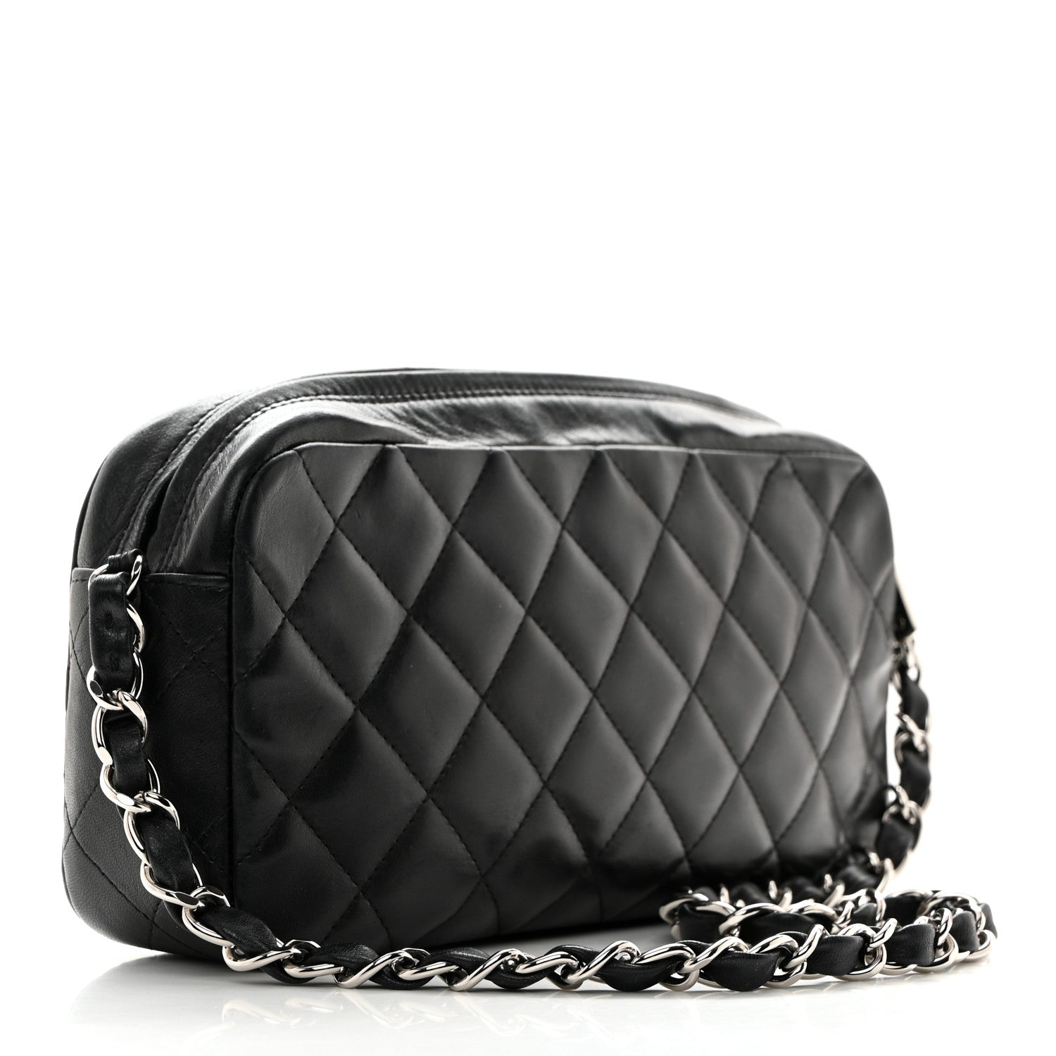 Chanel Lambskin Quilted Small Timeless Camera Case Black 2 of 10