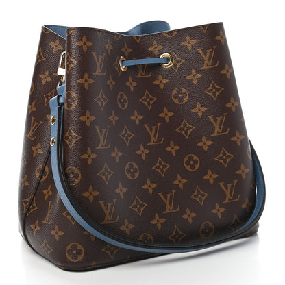 Louis Vuitton Monogram Neonoe MM Blue Jean 3 of 9