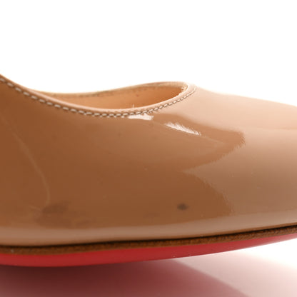 Christian Louboutin Patent Mistica 60 Pumps 38 Nude 8 of 9