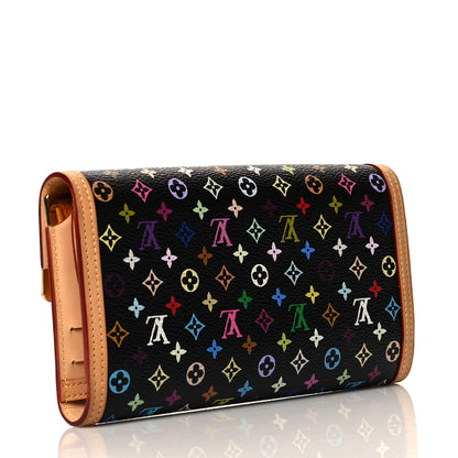 Louis Vuitton Monogram Multicolor Porte Tresor International Wallet Black 3 of 12