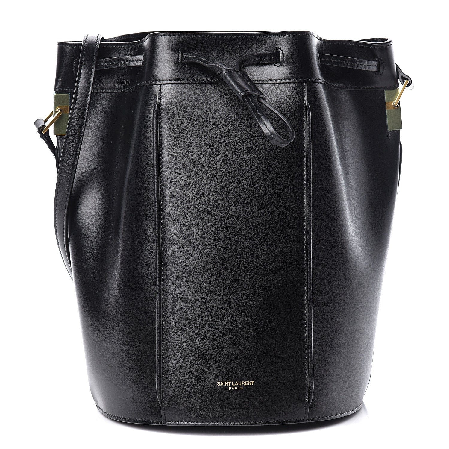 Saint Laurent Smooth Calfskin Medium Talitha Bucket Bag Black 1 of 10