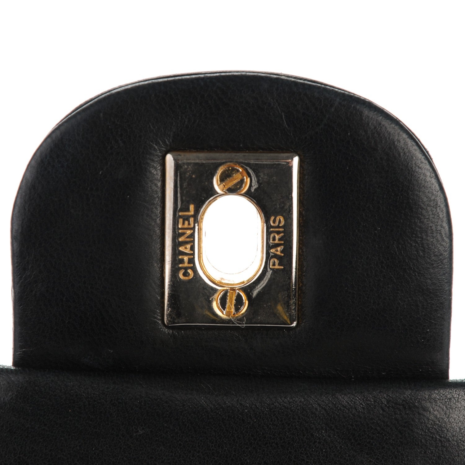 Chanel Lambskin Quilted Medium Double Flap Black 6 of 9