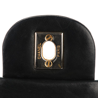 Chanel Lambskin Quilted Medium Double Flap Black 6 of 9