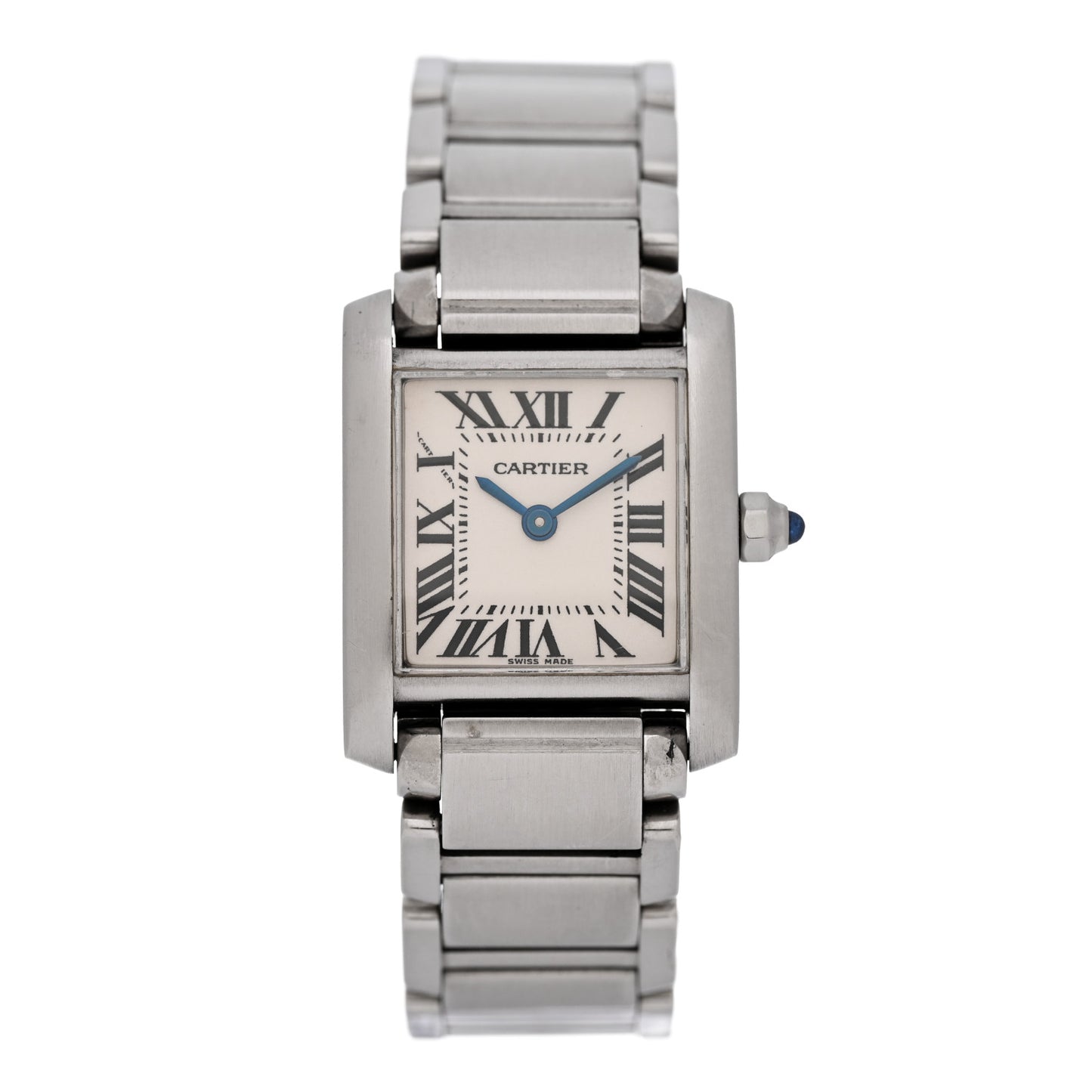 Stainless Steel 20mm Tank Francaise Quartz Watch
