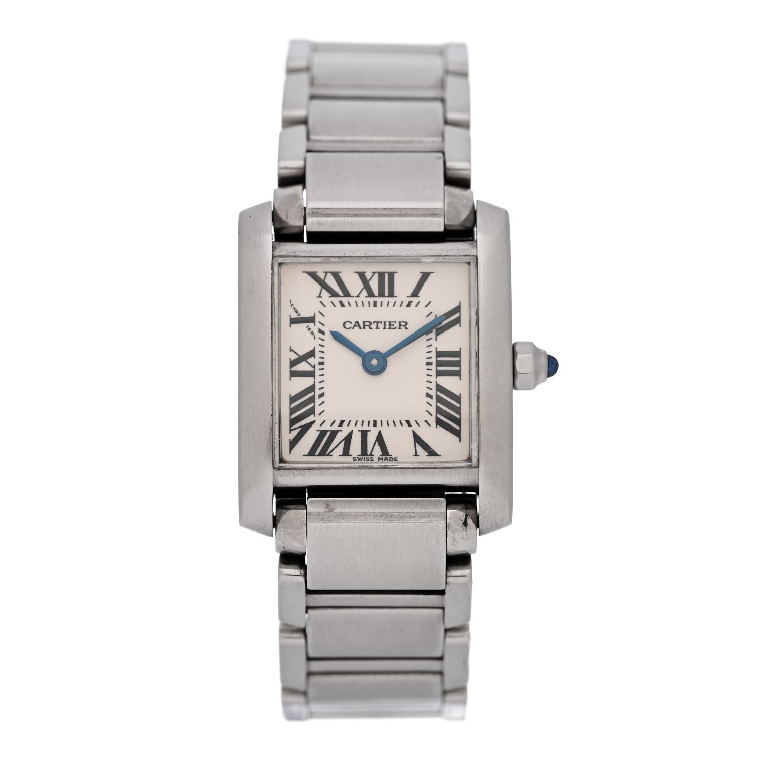 Cartier Stainless Steel 20mm Tank Francaise Quartz Watch 1 of 7