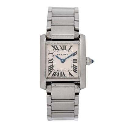 Cartier Stainless Steel 20mm Tank Francaise Quartz Watch 1 of 7