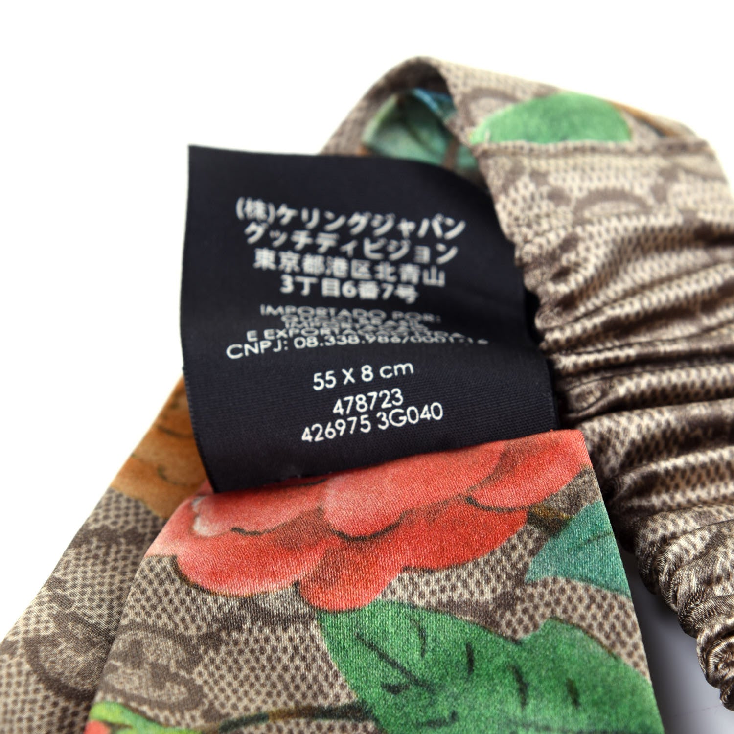 Gucci Silk Monogram Tian Print Tiana Duchesse Headband 6 of 6