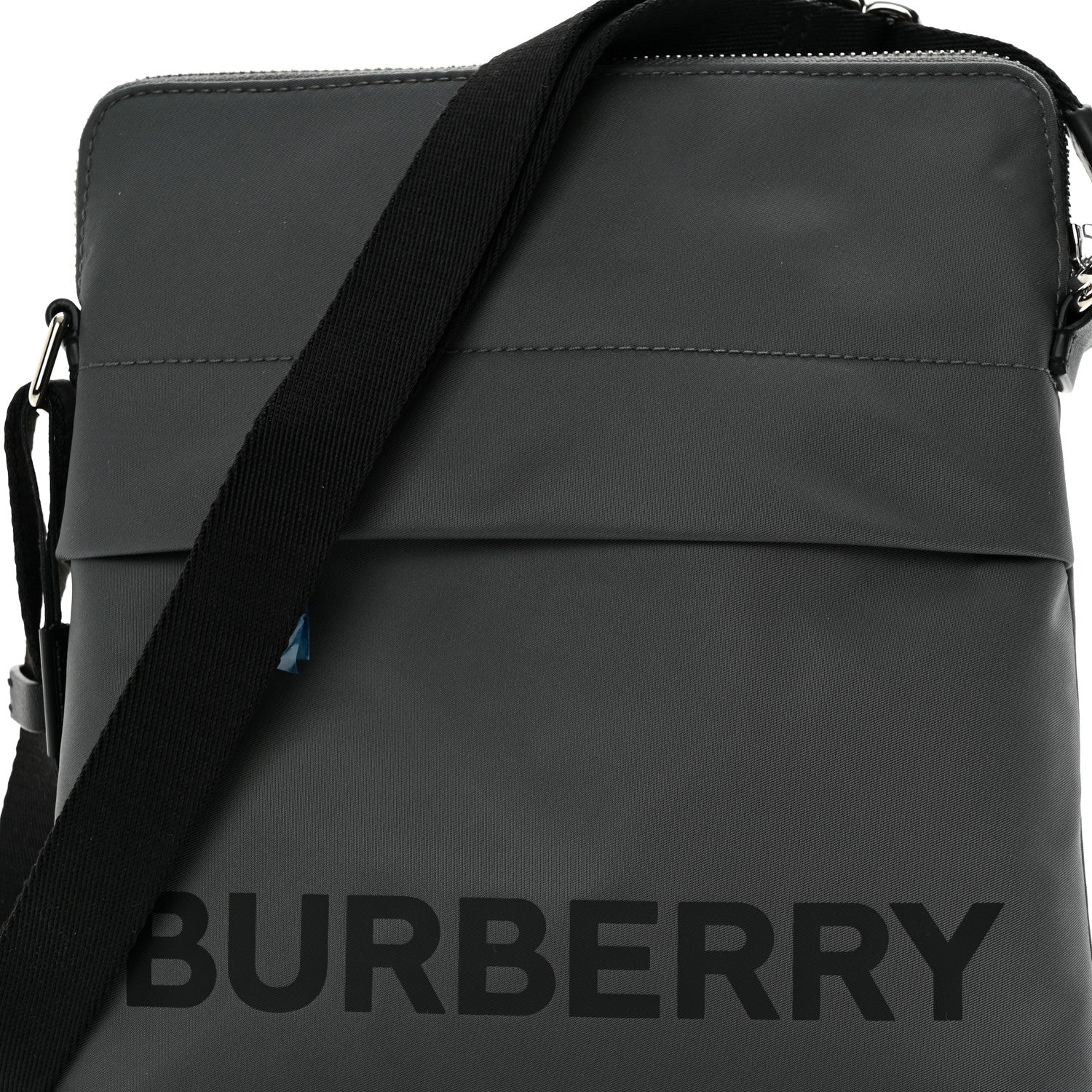 Burberry Econyl Logo Print Crossbody Bag Grey 8 of 10