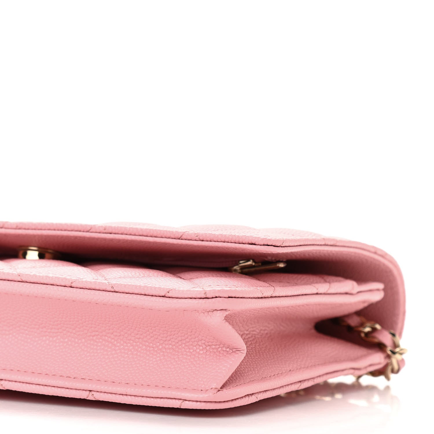 Chanel Caviar Quilted Wallet on Chain WOC Light Pink 11 of 11