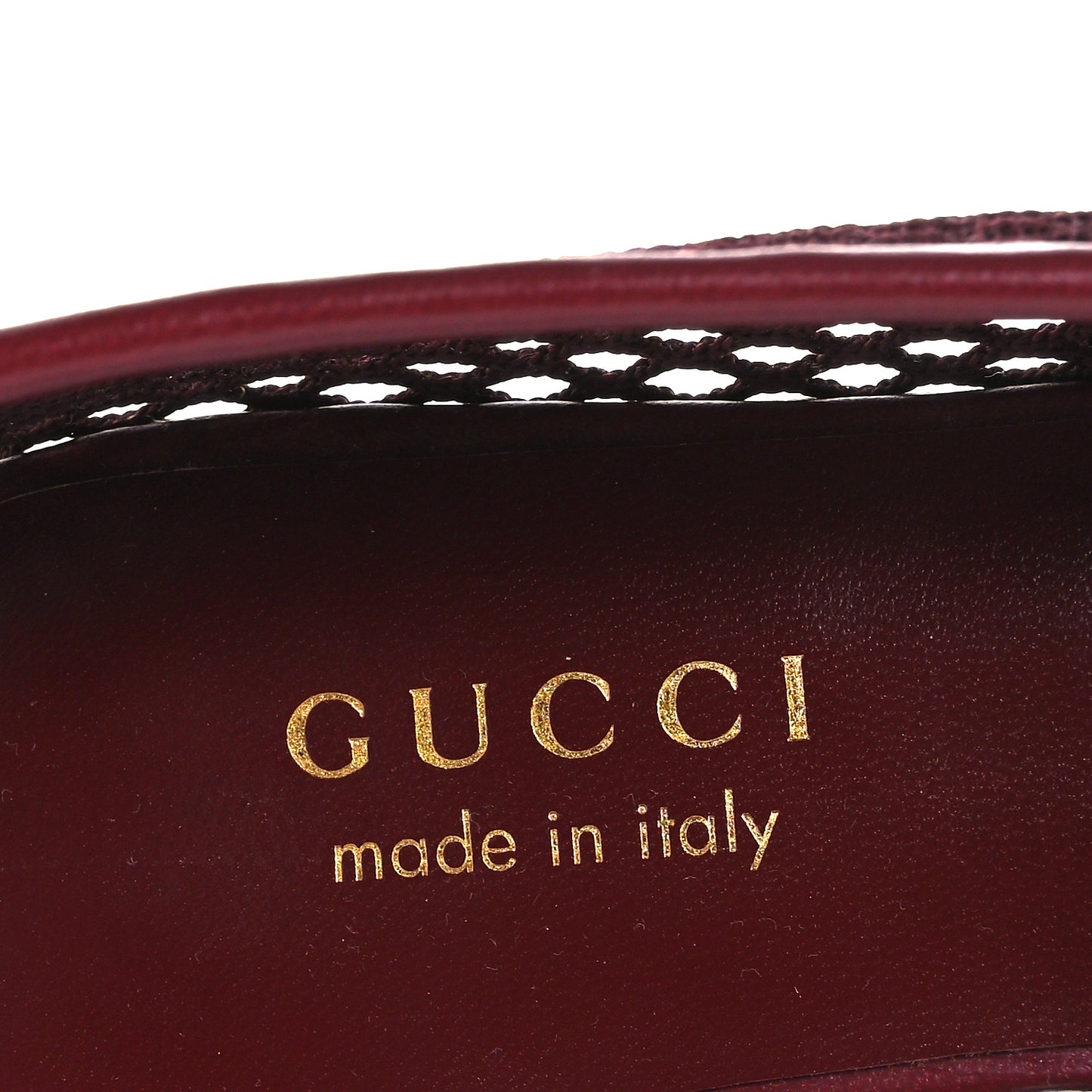 Video Net Nappa Horsebit Ballerina Flats 38 Rosso Ancora