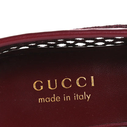 Gucci Video Net Nappa Horsebit Ballerina Flats 38 Rosso Ancora 9 of 10