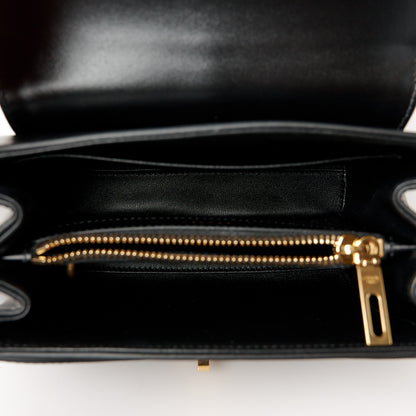 Celine Satinated Calfskin Mini 16 Top Handle Bag Black 5 of 11