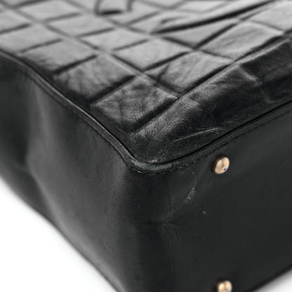 Chanel Lambskin Quilted Chocolate Bar Tote Black 7 of 17
