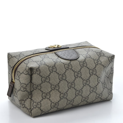 Gucci Soft GG Supreme Monogram Calfskin Medium Ophidia Cosmetic Case Beige Ebony New Acero 2 of 9