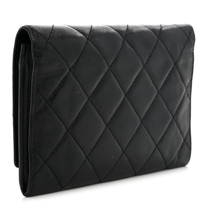 Chanel Calfskin Quilted Cambon Flap Wallet Black 3 of 9