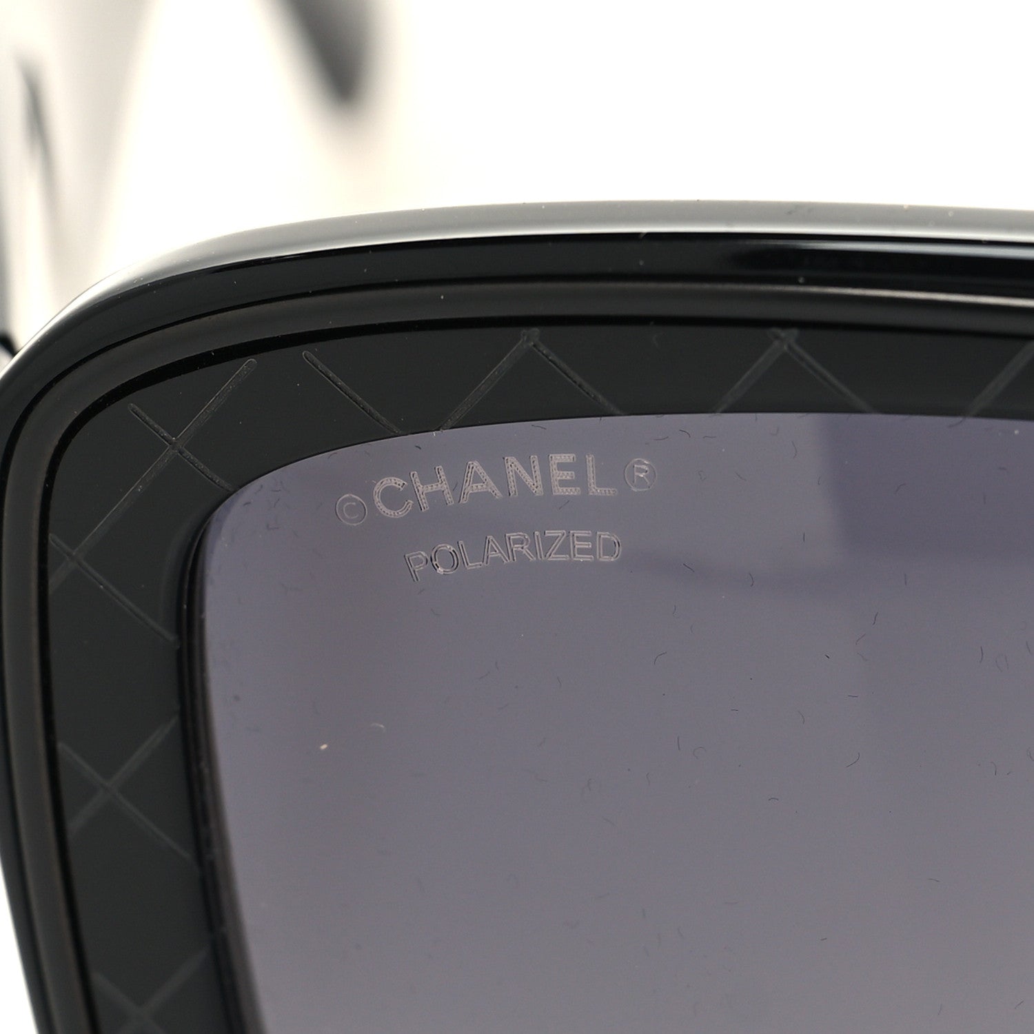 Chanel Acetate Polarized Rectangle Sunglasses 5395 Black 7 of 8