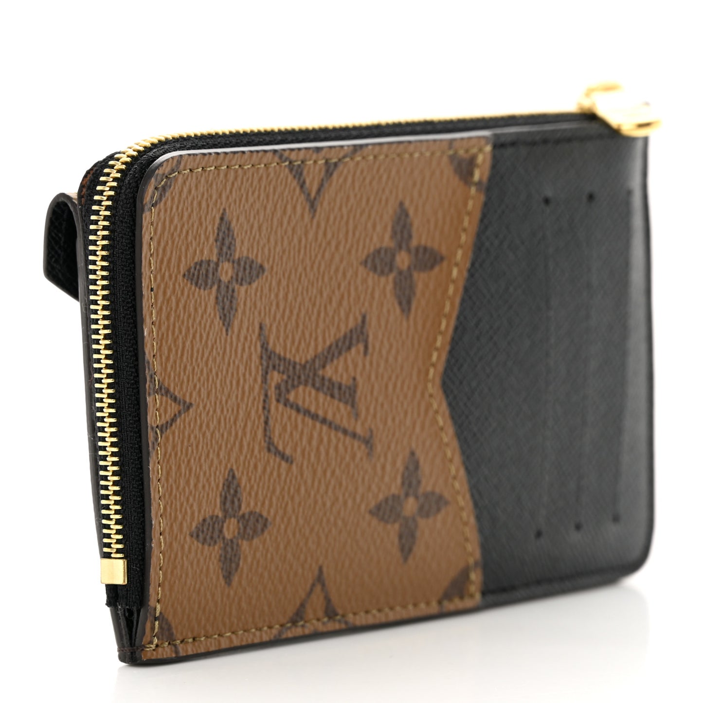 LOUIS VUITTON Reverse Monogram Recto Verso Card Holder Brown